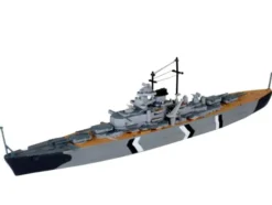 Revell Bismarck in 1:1200 bouwpakket met lijm en verf