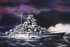 Revell Bismarck in 1:1200 bouwpakket met lijm en verf