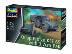 Revell Krupp Protze KFZ 69 met 3,7cm Pak in 1/76 bouwpakket – RV-03344