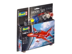 Revell Model Set BAe Hawk T.1 Red Arrows in 1:72 bouwpakket met lijm en verf