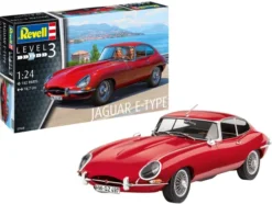 Revell Model Set Jaguar E-Type (Coupé) 1:25 bouwpakket met lijm en verf