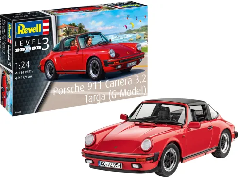 Revell Porsche 911 G Model Targa in 1:24 bouwpakket