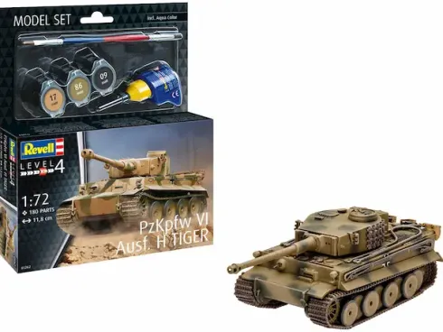 Revell PzKpfw VI Ausf. H Tiger in 1/72 bouwpakket – RV-63262