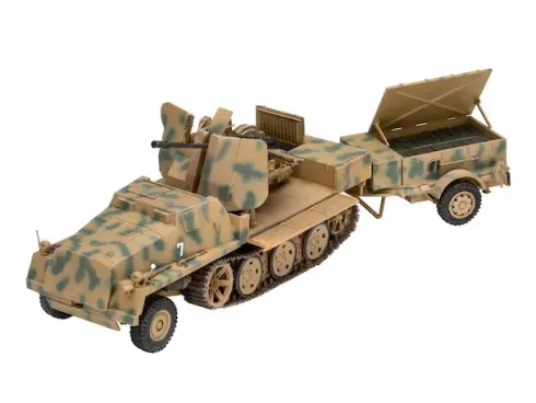 Revell sWS with Flak43 andSd.Ah58 Ammo Trailer in 1/72 bouwpakket – RV-63293