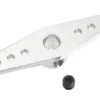 Revtec – Aluminium stuurhevel – Dubbel – Kort – As Dia. 4mm – 1 st