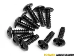 Round Head Self-Tapping Screw M3x10mm 10Pcs – MV22047
