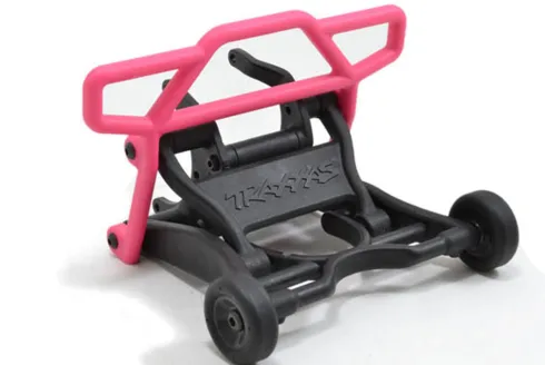 RPM Rear Bumper for the Traxxas Rustler 2wd – Pink RPM70817