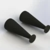RUBBER SHOCK BOOT 40MM (BLACK) (2PCS) – AR330342