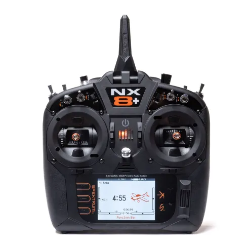 Spektrum NX8+ 20-Kanaals DSMX Zender (nieuwe 2026/2027 versie) – Professionele 20-kanaals zender voor veeleisende RC-piloten