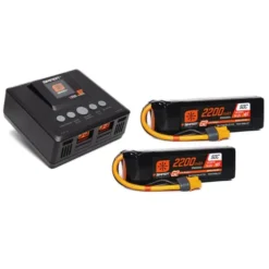 Spektrum Smart Powerstage Air Bundle G2 2200mAh 4S 50C LiPo IC3 & S250 Charger (2)