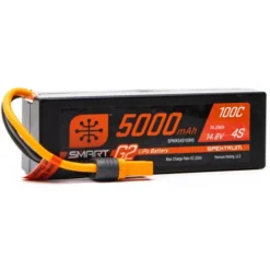 Spektrum 14.8V 5000mAh 4S 100C Smart G2 Hardcase LiPo Battery IC5