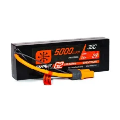 Spektrum 7.4V 5000mAh 2S 30C Smart LiPo G2 Hard Case IC5