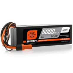 Spektrum 14.8V 5000mAh 4S 50C Smart LiPo Hardcase, IC5 – SPMX50004S50H5