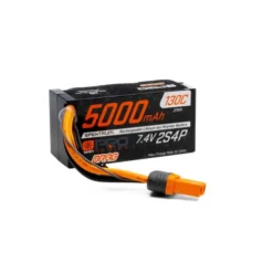Spektrum 7.4V 5000mAh 2S 130C Smart No Prep Drag LiPo Battery IC5