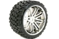 Sweep RC Terrain Crusher Belted wielen 17mm chrome – 1/4 offset