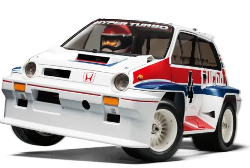 Tamiya onroad 1/10 Honda City Turbo (WR-02C) RC auto (met motor en regelaar)