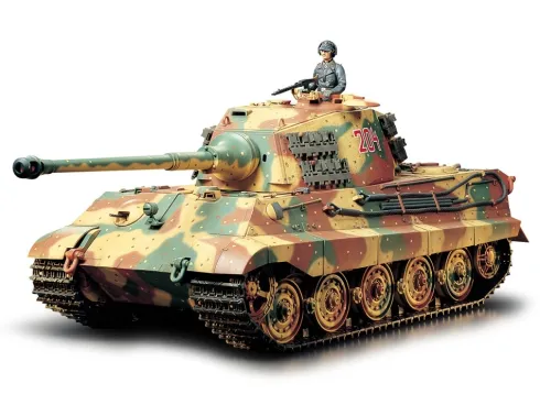 Tamiya RC Tank 1/16 King Tiger Duitse Zware Tank Henschel Toren (Toemen Tamiya deal)