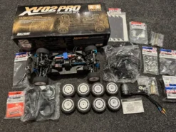 Tamiya XV-02 PRO Chassis Kit Compleet Met Hobbywing Motor Set + Veel Spare Parts (In Een Top Staat Met 1 Jaar Garantie)!