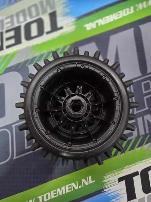 Taylor 195mm Spike Wheel Tyres – Pre-Mounted 24mm Hex (2 stuks)