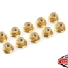 Team Corally – Aluminium Nylstop Nut M4 – Flanged – Gold – 10 pcs
