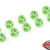 Team Corally – Aluminium Nylstop Nut M3 – Green – 10 pcs
