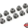 Team Corally – Aluminium Nylstop Nut M4 – Flanged – Gun Metal – 10 pcs
