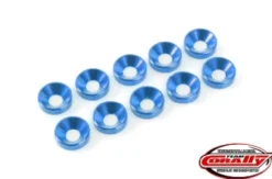 Team Corally – Aluminium Washer – for M5 Socket Head Screws – OD=12mm – Blue – 10 pcs