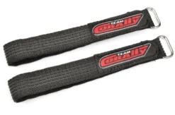 Team Corally Pro Battery Straps 300x20mm Zwart – 2 stuks