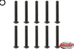 Team Corally – Steel Screws M3 x 20mm – Hex Button Head – 10 pcs