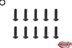Team Corally – Steel Screws M3 x 12mm – Hex Button Head – 10 pcs