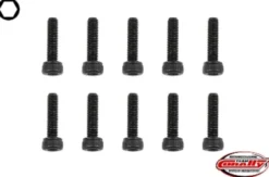 Team Corally – Steel Screws M3 x 12mm – Hex Socket Head – 10 pcs
