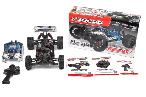 Team Corally SYNCRO 2WD Brushless Power 3-4S RTR Rood zonder accu en lader