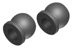 Team Corally Threaded Ball – 6mm – Steel – 2 pcs – C-00180-171