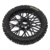 Team Losi Dunlop MX53 Front Tire Mounted, Black: Promoto-MX – LOS46004