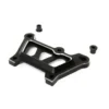 Team Losi Front Top Plate, Black, Aluminum: DBXL-E – LOS351008