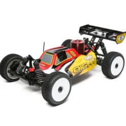 Team Losi 1/8 8IGHT 4WD Nitro Buggy RTR Rood/Geel