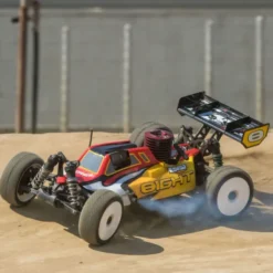 Team Losi 1/8 8IGHT 4WD Nitro Buggy RTR Rood/Geel