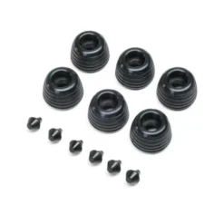 Team Losi Rubber Lean Bar Wheels & Stops (6): Promoto-SM – LOS-2288