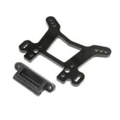 Team Losi Shock Tower Front, Aluminum Black: DBXL-E 2.0 – LOS254063