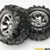Tires & wheels assembled and glued – Geode Chrome – TRX5673