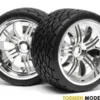 Tires & wheels assembled and glued – Phatline – HPI4731