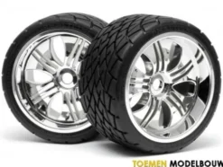 Tires & wheels assembled and glued – Phatline – HPI4731