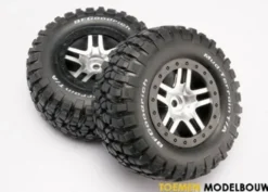 Tires & wheels assembled SCT satin with black beadlock wheels – TRX6873X