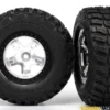 Tires & wheels SCT satin chrome with black beadlock wheels – TRX5880X
