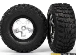 Tires & wheels SCT satin chrome with black beadlock wheels – TRX5880X