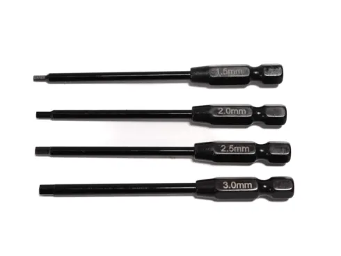 Toemen Modelsport Black Inbus Tips – 4 stuks