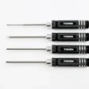 Toemen Modelsport Black/Silver Inbus schroevendraaiers – 4 stuks – TMBL-11111