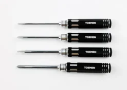 Toemen Modelsport Black/Silver Kruiskopschroevendraaiers – 4 stuks