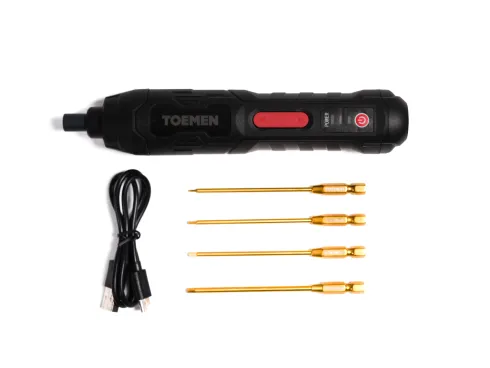 Toemen Modelsport draadloze 3.6V Li-Ion 2000mah schroevendraaier 320/280/220 Rpm + Goud Inbus Tips (4 stuks)