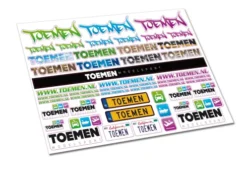 Toemen Modelsport Stickervel Deluxe